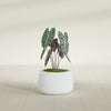 Short Hayden Small Round Fiberglass Planter - 12 in x 12 in x 7 in - Gloss White - Gloss White,12 in x 12 in x 7 in