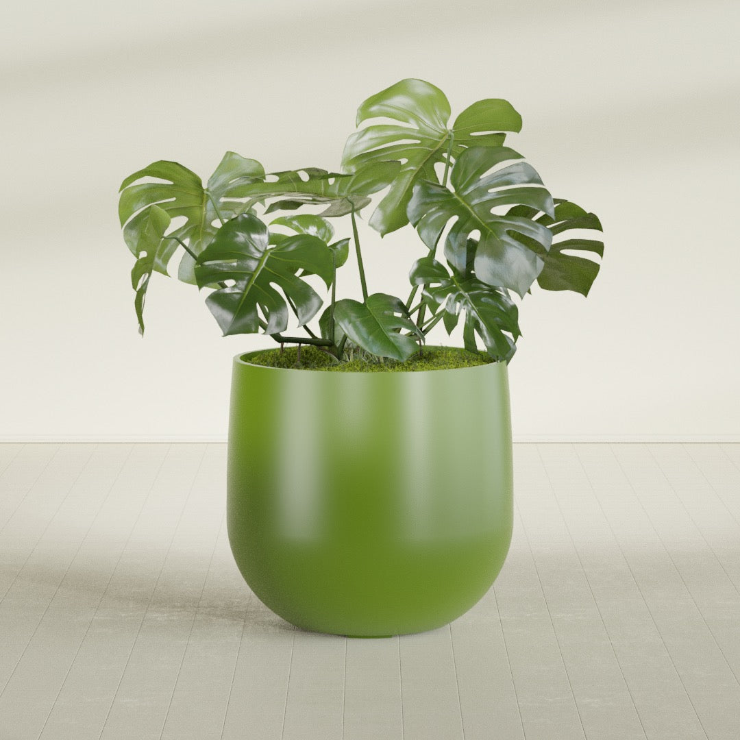 Westfield - 15in diam. x 14in - Satin Green - Satin Green,34 in diam. x 32 in H