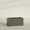 Granada Extra Large Long Rectangle Fiberglass Planter - 48 in x 24 in x 24 in - Matte Bronze - Matte Bronze,48 in x 24 in x 24 in