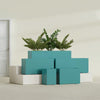 Tolga Extra Large Long Rectangle Fiberglass Planter - 48 in x 16 in x 24 in - Satin Sea Foam - Satin Sea Foam,48 in x 16 in x 24 in