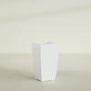 Toulan Large Tall Tapered Square Fiberglass Planter - 16 in x 16 in x 30 in - Matte White - Matte White,16 in x 16 in x 30 in