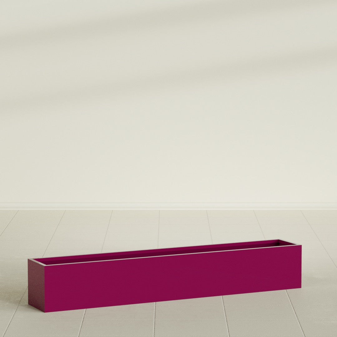 Monaco Rectangle - 44in x 7in x 7 - Gloss Eggplant - Gloss Eggplant,44 in x 7 in x 7 in