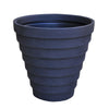 Curbside Gradino Round Plastic Planter - 28.1 in x 28.1 in x 28 in - Quarry Black - Quarry Black,28.1 in x 28.1 in x 28 in