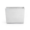 Paris with Wheels Large Rectangle Planter - 33.5 in x 15.5 in x 26 in - Pure White - Pure White,33.5 in x 15.5 in x 26 in