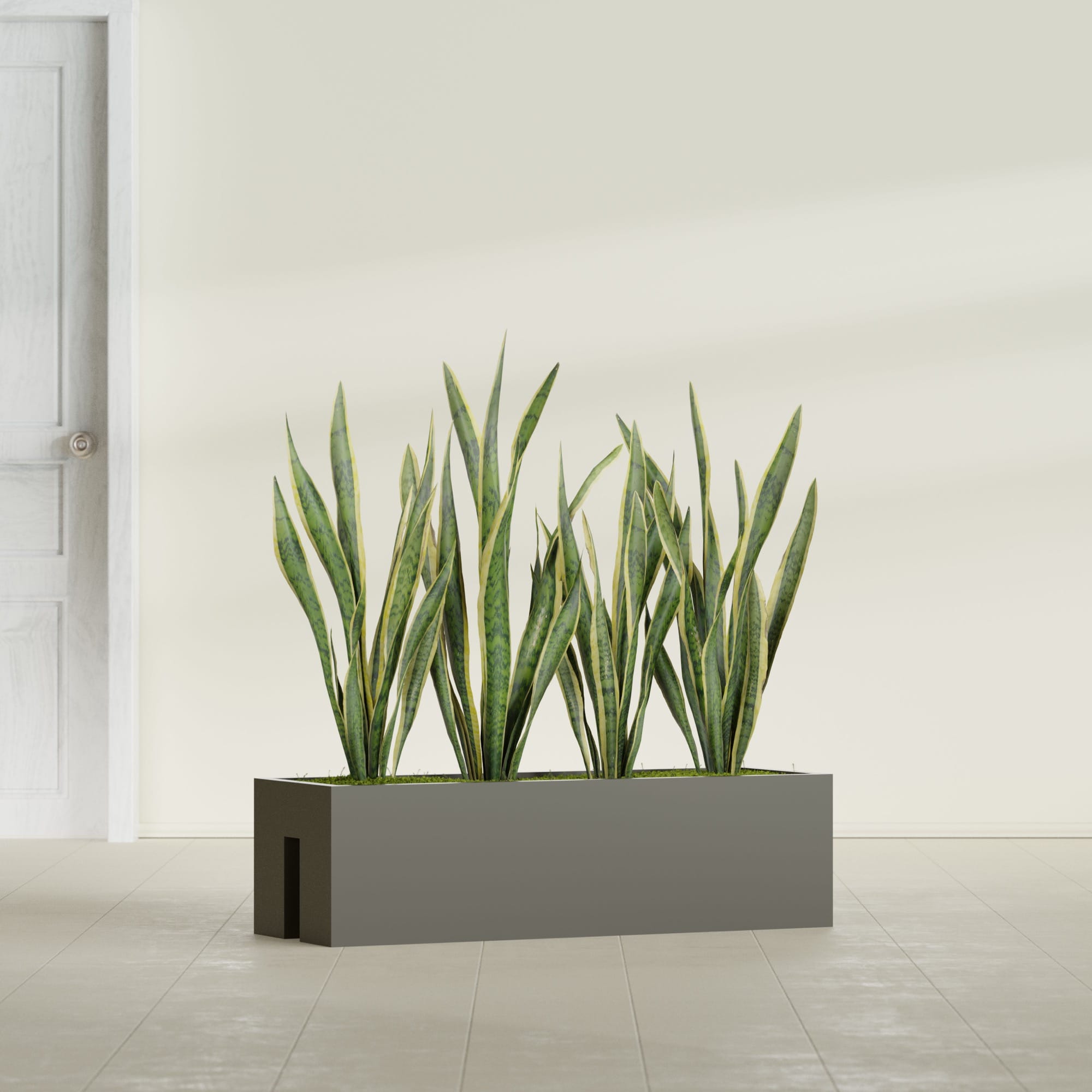 Tiergarden Large Long Over The Railing Rectangle Fiberglass Planter - 36 in x 12 in x 10 in - Matte Bronze - Matte Bronze,36 in x 12 in x 10 in