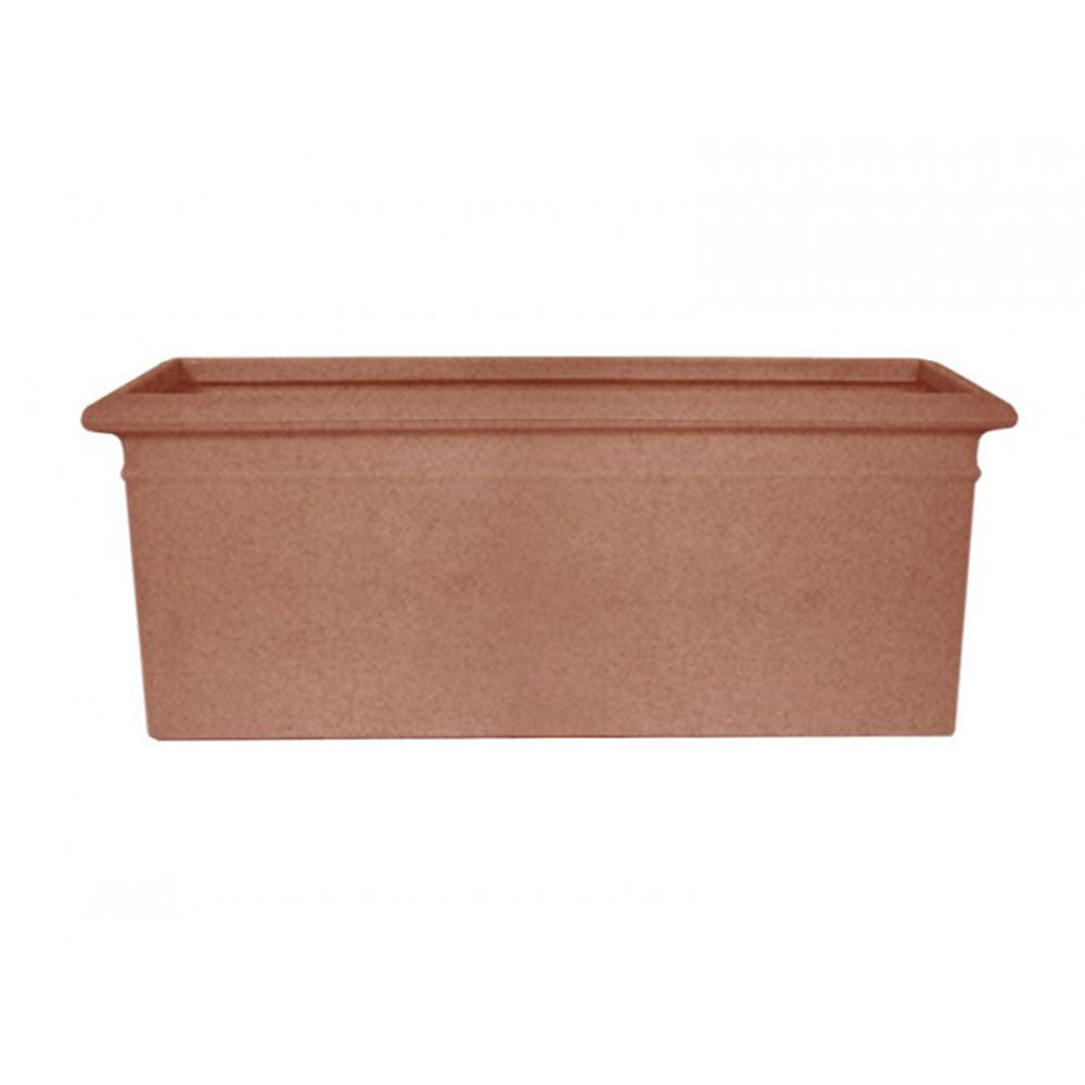 Curbside Extra Large Rectangular Plastic Planter - 36.3 in x 15.3 in x 13.8 in - Terracotta Brick - Terracotta Brick,36.3 in x 15.3 in x 13.8 in