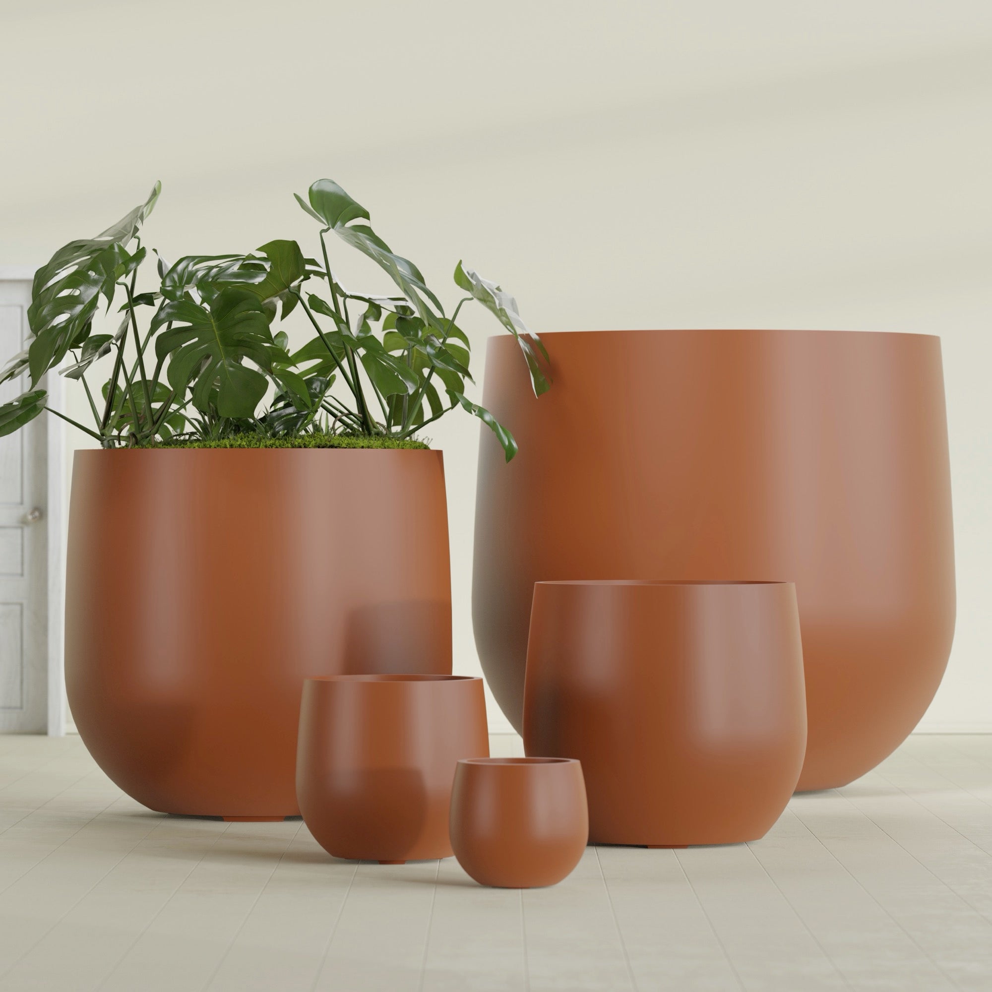 Westfield - 15in diam. x 14in - Matte Terracotta - Matte Terracotta,34 in diam. x 32 in H