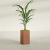 Potsdam Large Tall Rectangle Fiberglass Planter - 16 in x 16 in x 32 in - Matte Terracotta - Matte Terracotta,16 in x 16 in x 32 in