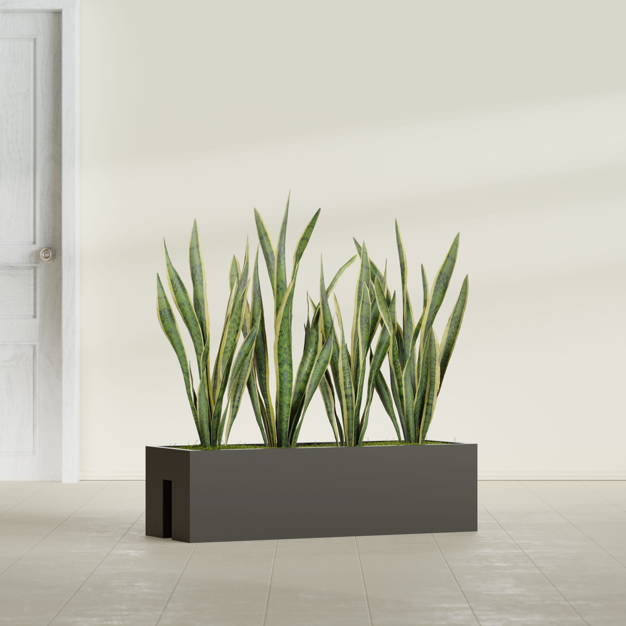 Tiergarden Large Long Over The Railing Rectangle Fiberglass Planter - 36 in x 12 in x 10 in - Matte Brown - Matte Brown,36 in x 12 in x 10 in