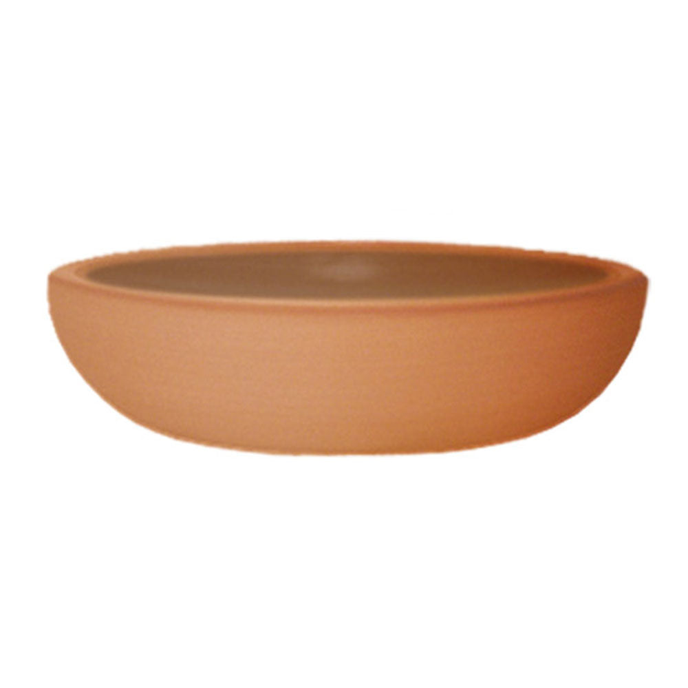 Curbside Table Top Bowl Plastic Planter - 16 in x 16 in x 4 in - Terracotta - Terracotta,16 in x 16 in x 4 in