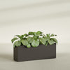 Miami Extra Large Narrow Rectangle Fiberglass Planter - 48 in x 12 in x 18 in - Matte Brown - Matte Brown,48 in x 12 in x 18 in