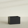 Granada Large Rectangle Fiberglass Planter - 36 in x 24 in x 24 in - Matte Black - Matte Black,36 in x 24 in x 24 in
