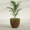 Wannsee Large Round Fiberglass Planter - 39 in x 39 in x 34 in - Metallic Bronze - Metallic Bronze,39 in x 39 in x 34 in