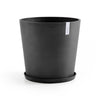 Amsterdam Medium Round Planter - 23.5 in x 23.5 in x 21.5 in - Dark Grey - Dark Grey,23.5 in x 23.5 in x 21.5 in,Planter Only