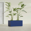 Badalona Large Tall Rectangle Fiberglass Planter - 39 in x 17 in x 17 in - Matte Cobalt Blue - Matte Cobalt Blue,39 in x 17 in x 17 in