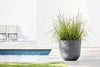 Oslo Small Round Planter - 17.8 in x 17.8 in x 15.5 in - Grey - Grey,17.75 in x 17.75 in x 15.5 in,Planter Only
