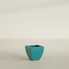 Lima Small Tapered Square Fiberglass Planter - 12 in x 12 in x 12 in - Satin Sea Foam - Satin Sea Foam,12 in x 12 in x 12 in