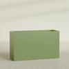 Darwin Extra Large Long Rectangle Fiberglass Planter - 72 in x 24 in x 42 in - Satin Green - Satin Green,72 in x 24 in x 42 in