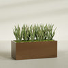 Granada Extra Large Long Rectangle Fiberglass Planter - 60 in x 24 in x 24 in - Metallic Bronze - Metallic Bronze,60 in x 24 in x 24 in