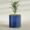 Rio Grande Large Round Fiberglass Planter - 30 in x 30 in x 32 in - Matte Cobalt Blue - Matte Cobalt Blue,30 in x 30 in x 32 in