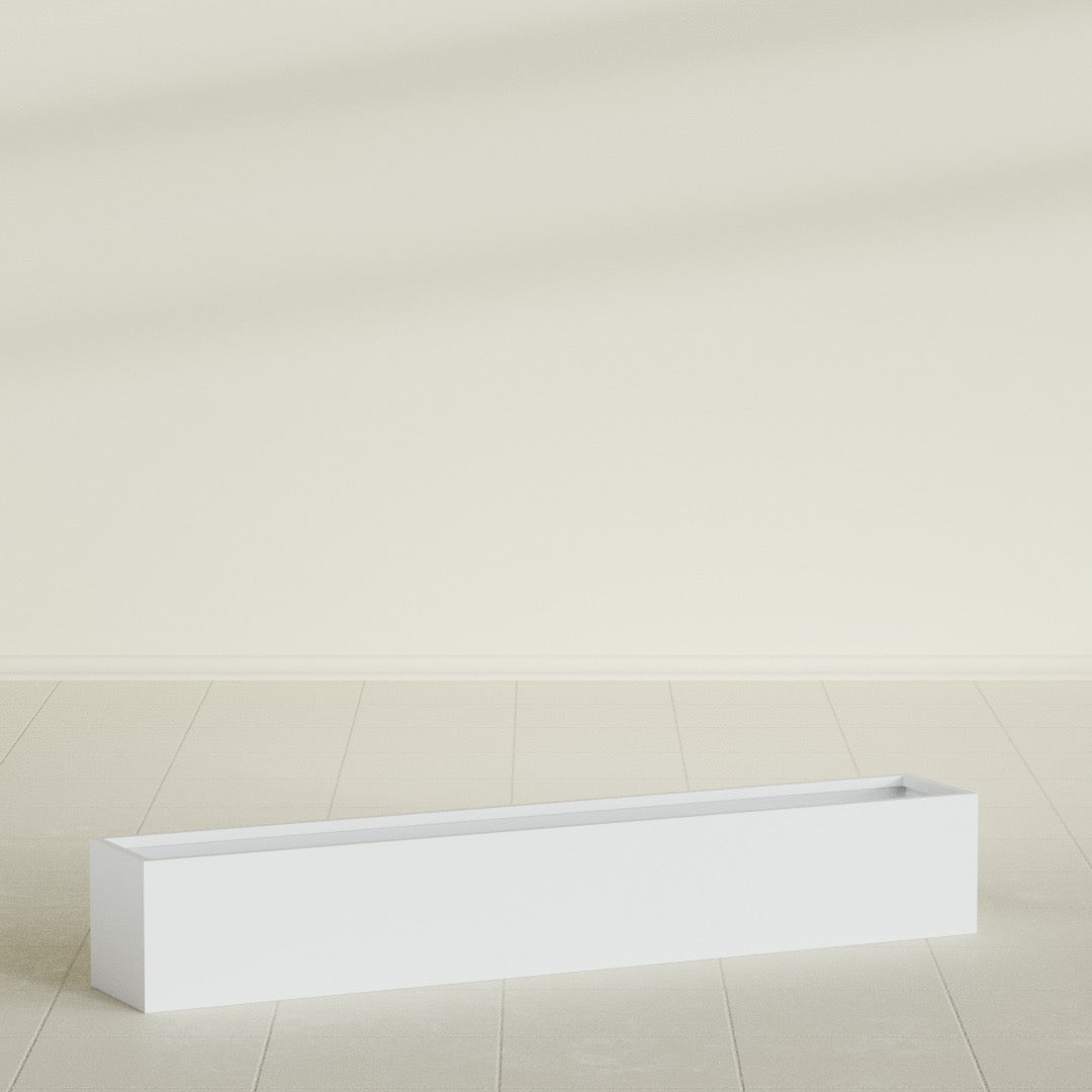 Monaco Rectangle - 44in x 7in x 7 - Gloss White - Gloss White,44 in x 7 in x 7 in