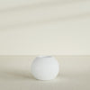 Globe Medium Sphere Fiberglass Planter - 24 in x 24 in x 19 in - Matte White - Matte White,24 in x 24 in x 20 in