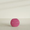 Globe Medium Sphere Fiberglass Planter - 24 in x 24 in x 19 in - Gloss Pink Violet - Gloss Pink Violet,24 in x 24 in x 20 in