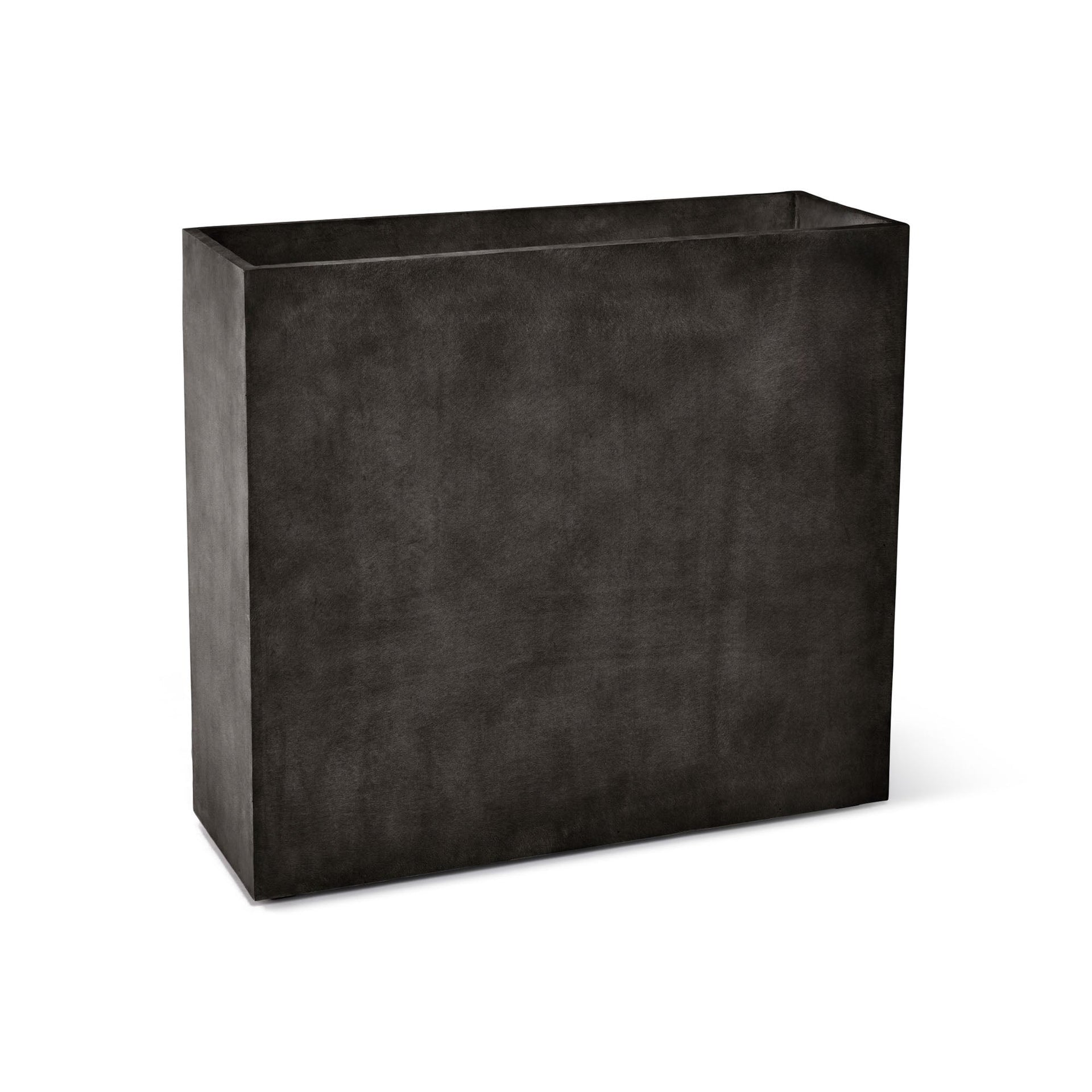Reglo Modular Rectangle Planter - 35.5 in x 11.75 in x 31.5 in - Brown Stone - Brown Stone,35.4 in x 11.8 in x 31.5 in