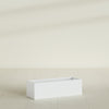 Reade Small Tabletop Rectangle Fiberglass Planter - 14 in x 5 in x 4.3 in - Matte White - Matte White,14 in x 5 in x 4.3 in