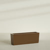 Panama Extra Large Long Rectangle Fiberglass Planter - 48 in x 12 in x 18 in - Metallic Bronze - Metallic Bronze,48 in x 12 in x 18 in