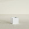 Montroy Small Cube Square Fiberglass Planter - 16 in x 16 in x 16 in - Matte White - Matte White,16 in x 16 in x 16 in