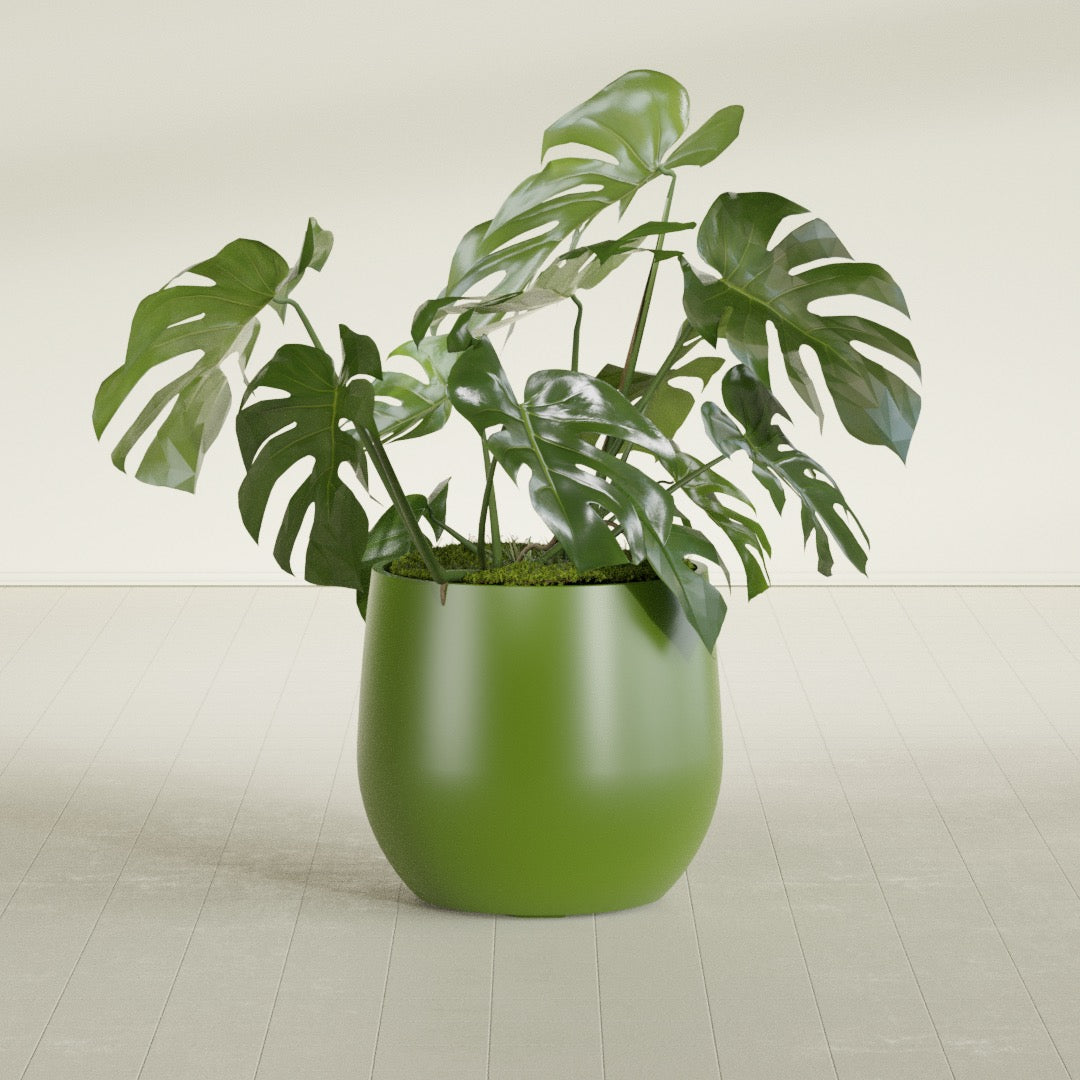 Westfield - 23in diam. x 21in - Satin Green - Satin Green,23 in diam. x 21 in H