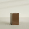 Darwin Large Tall Rectangle Fiberglass Planter - 24 in x 24 in x 42 in - Metallic Bronze - Metallic Bronze,24 in x 24 in x 42 in