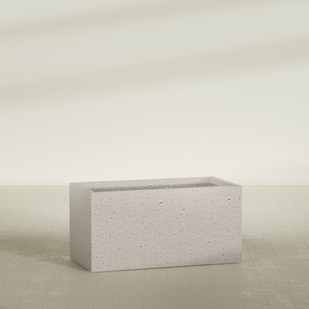 ProTone Fiberglass Premium Finish Extra Large Rectangle Planter - 48 in x 24 in x 24 in - StoneLight - Greystone - StoneLight - Greystone,48 in x 24 in x 24 in