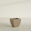 Lima Small Tapered Square Fiberglass Planter - 16 in x 16 in x 16 in - Metallic Gold - Metallic Gold,16 in x 16 in x 16 in