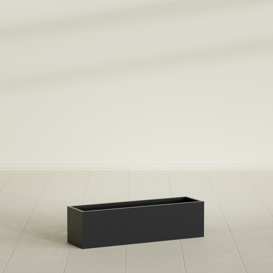 Monaco Rectangle - 26in x 7in x 7 - Matte Black - Matte Black,26 in x 7 in x 7 in