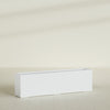 Hudson Extra Large Long Rectangle Fiberglass Planter - 100 in x 18 in x 28 in - Gloss White - Gloss White,100 in x 18 in x 28 in