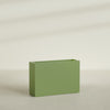 Milano Large Narrow Rectangle Fiberglass Planter - 36 in x 10 in x 24 in - Satin Green - Satin Green,36 in x 10 in x 24 in