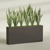 Delray Extra Large Long Rectangle Fiberglass Planter - 72 in x 12 in x 32 in - Matte Brown - Matte Brown,72 in x 12 in x 32 in