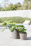 Amsterdam Small Round Planter - 8 in x 8 in x 7 in - Taupe - Taupe,8 in x 8 in x 7 in,Planter Only