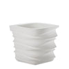 Eye Ain't Medium Abstract Plastic Planter - 26 in x 26 in x 18.75 in - Alpine White - Alpine White,26 in x 26 in x 18.75 in