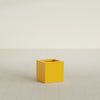 Montroy Small Cube Square Fiberglass Planter - 16 in x 16 in x 16 in - Gloss Saffron - Gloss Saffron,16 in x 16 in x 16 in