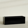 Granada Extra Large Long Rectangle Fiberglass Planter - 72 in x 24 in x 24 in - Gloss Black - Gloss Black,72 in x 24 in x 24 in