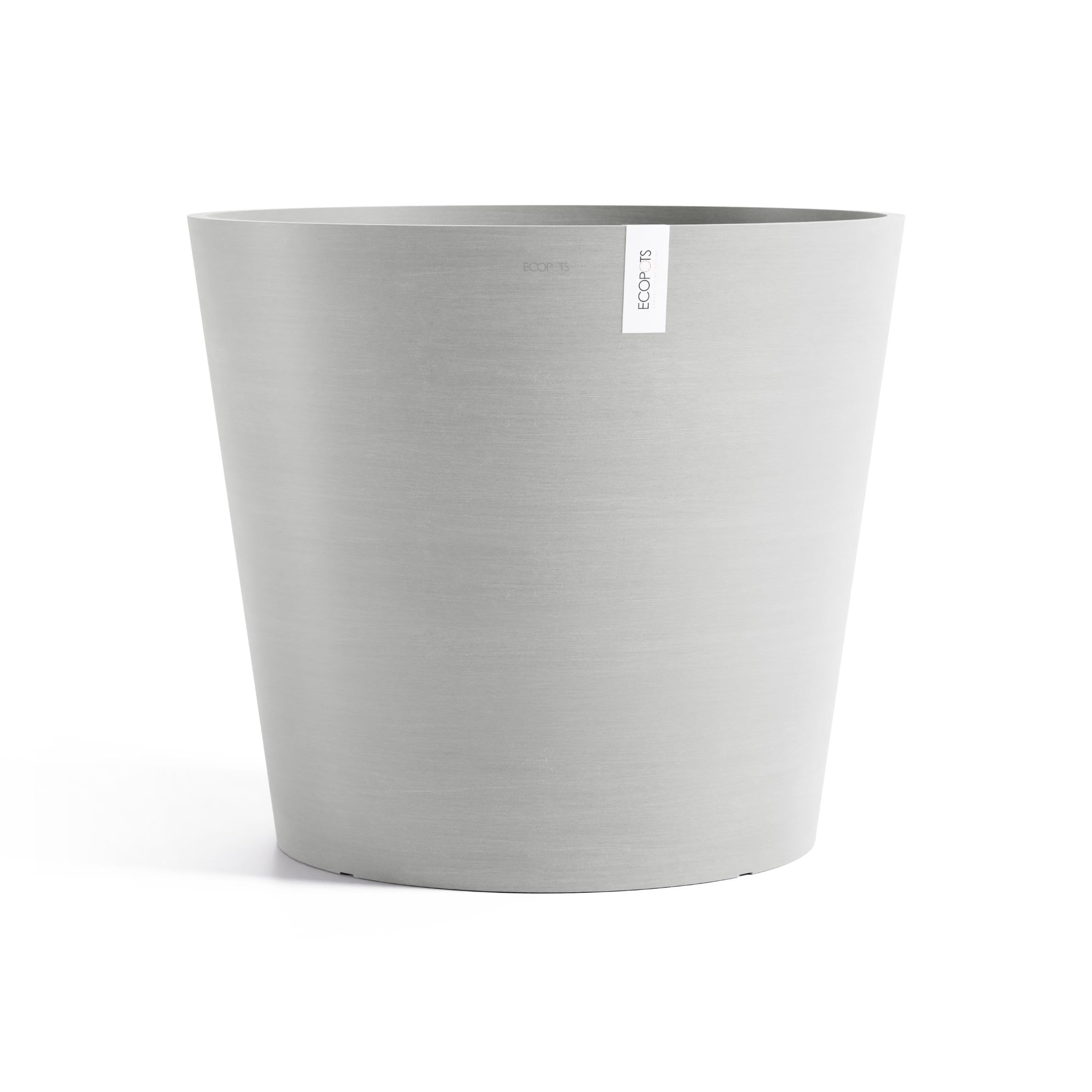 Amsterdam Medium Round Planter - 27.5 in x 27.5 in x 24 in - White Grey - White Grey,27.5 in x 27.5 in x 24 in,Planter Only