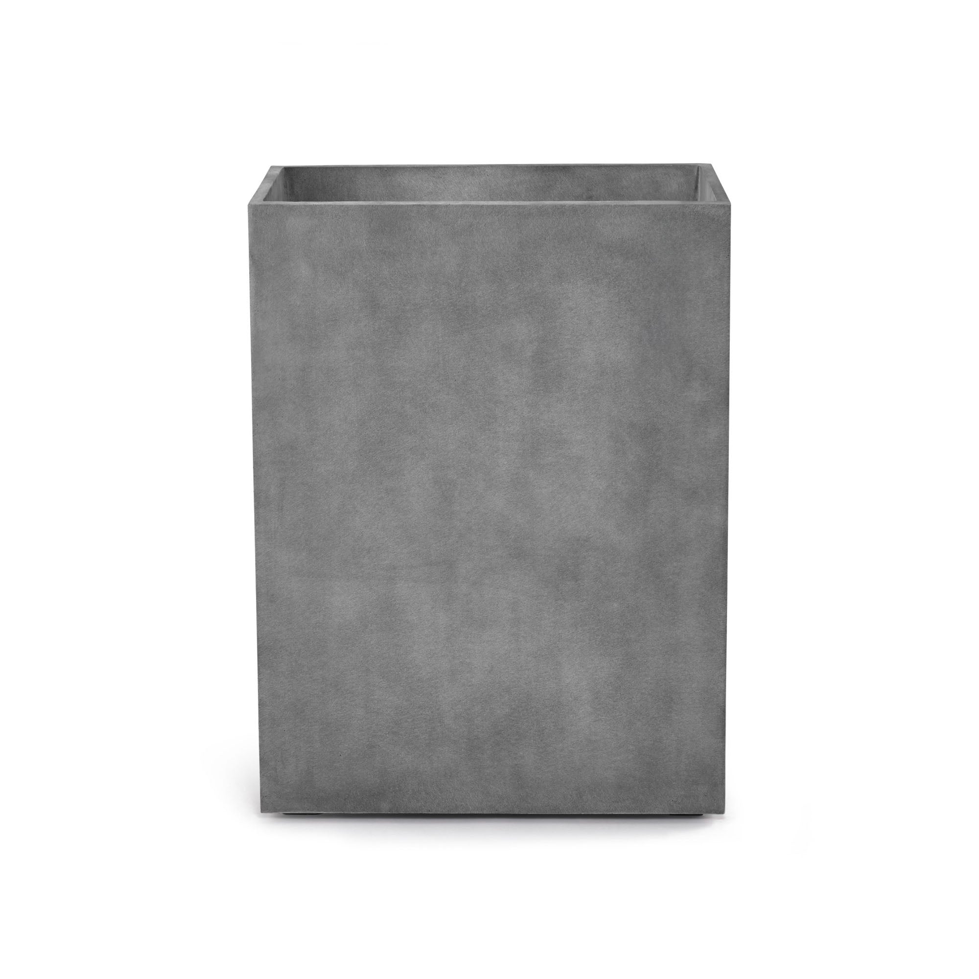 Reglo Rectangular Planter – Concrete Stone Finish – Fiberglass Indoor/Outdoor and Weather-Resistant Large Planter (23.5" L x 11.75" W x 31.5" H Exterior, 23.3" L x 11.5" W Interior) - Concrete Stone,23.6 in x 11.8 in x 31.5 in