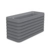 Slat Rectangle with TruDrop™ Self-Watering - 46.6in x 19in x 22.8in - Slate - Slate,46.6in x 19in x 22.8in
