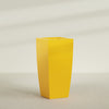 Toulan Extra Large Tall Tapered Square Fiberglass Planter - 28 in x 28 in x 60 in - Gloss Saffron - Gloss Saffron,28 in x 28 in x 60 in
