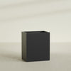 Darwin Large Rectangle Fiberglass Planter - 36 in x 24 in x 42 in - Matte Black - Matte Black,36 in x 24 in x 42 in