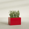 Granada Large Rectangle Fiberglass Planter - 36 in x 24 in x 24 in - Gloss Red - Gloss Red,36 in x 24 in x 24 in