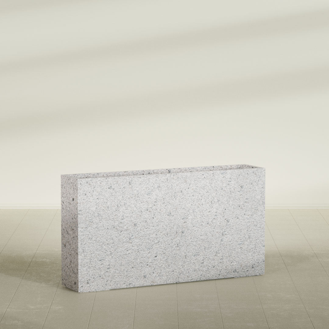 ProTone Fiberglass Premium Finish Extra Large Rectangle Planter - 60 in x 12 in x 32 in - StoneLight - Pearlstone - StoneLight - Pearlstone,60 in x 12 in x 32 in